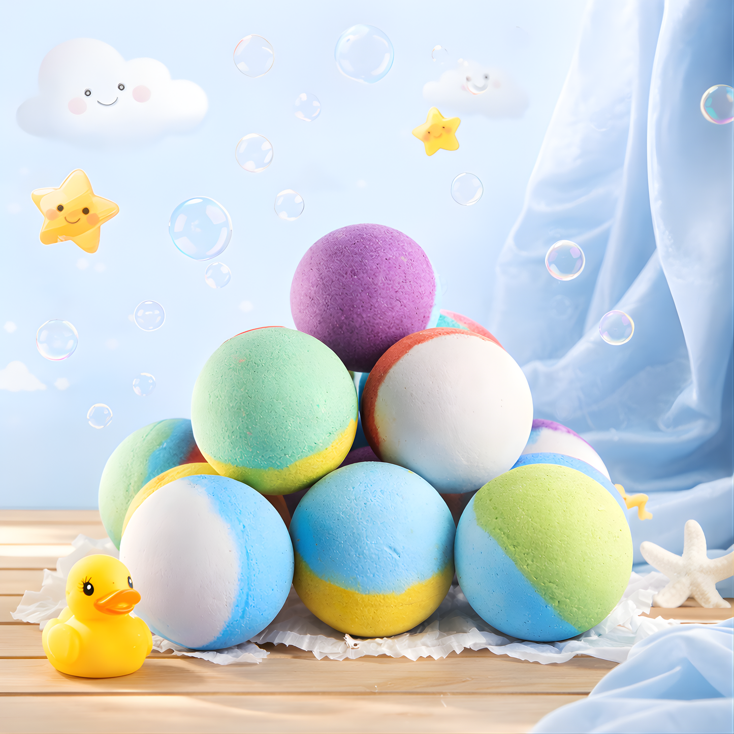 15 Fizzy Bath Friends
